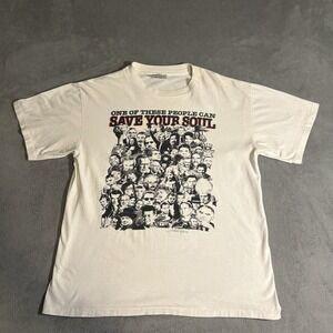 1992 One Of These People Can Save Your Soul Jesus Tee -‎ Size XL